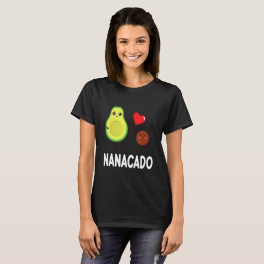 Avocados Dancing Together Happy Avocado Day Nanaca Tシャツ (正面フル)