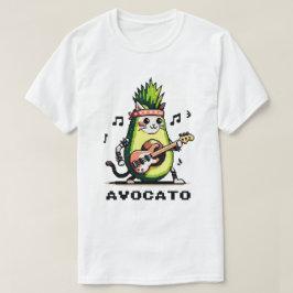 Avocato Bassist – パンキャットアボカドピクセルアート Tシャツ