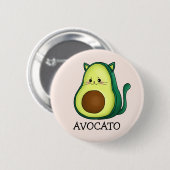 Avocato Cat Avocado Pun  缶バッジ (正面&裏面)