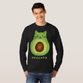Avocato  Cute Cat Avocado Vegan And Cat  Kitten Tシャツ (正面フル)