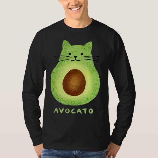 Avocato  Cute Cat Avocado Vegan And Cat  Kitten Tシャツ (正面)