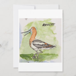 Avocet Greeting Card 招待状