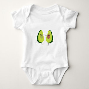 AVOCUDDLEのアボカドのデザインは ベビーボディスーツ