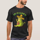Avogato Cat Avocado Cinco de Mayo Cute Cat Mexico  Tシャツ (正面)