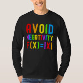 Avoid Negativity Kids Math Math Equation Math Ge Tシャツ (正面)