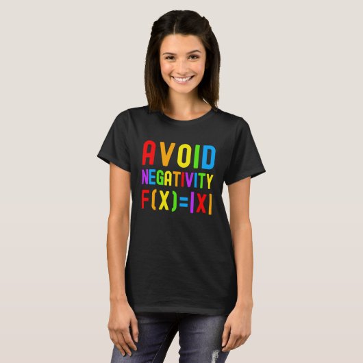 Avoid Negativity   Kids Math Math Equation Math Ge Tシャツ (正面フル)