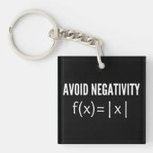avoid negativity math equation キーホルダー (正面)