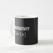 avoid negativity math equation コーヒーマグカップ (正面左)
