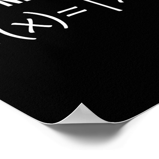 avoid negativity math equation ポスター (角)