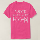 Avoid Negativity Math Equation Funny Teacher Gift Tシャツ (デザイン正面)