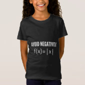 avoid negativity math equation tシャツ (正面)