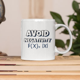 Avoit Negativity Funny Math コーヒーマグカップ