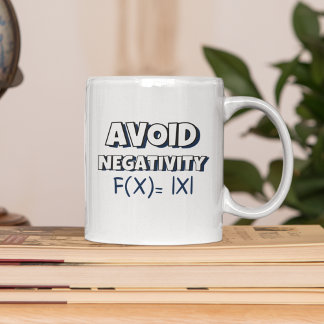 Avoit Negativity Funny Math コーヒーマグカップ