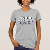 Avoit Negativity Funny Math  Tシャツ (正面)