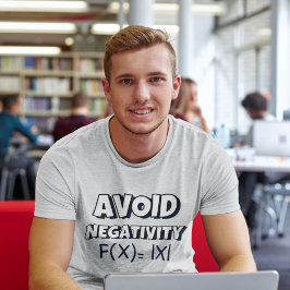 Avoit Negativity Funny Math Tシャツ