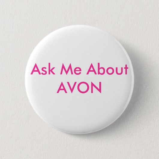 AVONについて私に尋ねて下さい 缶バッジ (正面)