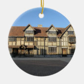 AvonにStratfordのシェークスピアの出生地 セラミックオーナメント (正面)