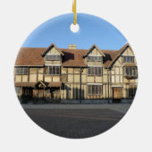 AvonにStratfordのシェークスピアの出生地 セラミックオーナメント (裏面)