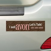 Avonのパーソナライズなバンパーステッカー バンパーステッカー (On Car)