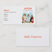 Avonの名刺-真珠 名刺 (正面/裏面)