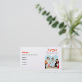 Avonの名刺-真珠 名刺 (スタンド正面)