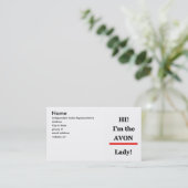 Avonの女性ビジネスまたはプロフィールカード 名刺 (スタンド正面)