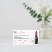 Avonの白い社会的な媒体 名刺 (スタンド正面)