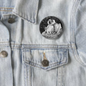 AVONの美しいボタンを見るヴィンテージ 缶バッジ (インサイチュ)