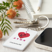 AVONの長方形のキーホルダー キーホルダー (正面右)