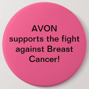 Avonは乳癌に対する戦いを支えます 缶バッジ