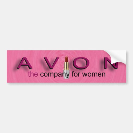 AVONは女性のための会社バンパーステッカーを飾ります バンパーステッカー (正面)