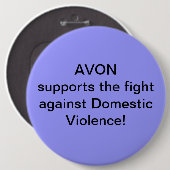 Avonは家庭内暴力に対する戦いを支えます 缶バッジ (正面&裏面)