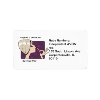 Avon代表メールラベル ラベル