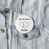 Avon -円形ボタンについて私に尋ねて下さい 缶バッジ (インサイチュ)