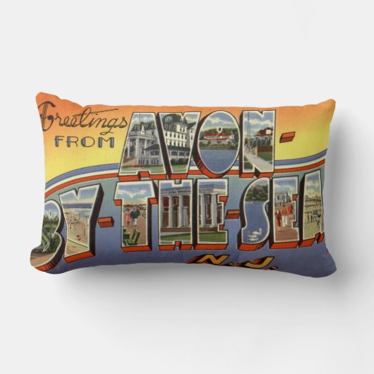 Avon - -海のニュージャージーのLumbarの枕 ランバークッション (正面)