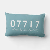Avon-by-the-Sea NJ 07717枕、ビーチハウスギフト ランバークッション (裏面)
