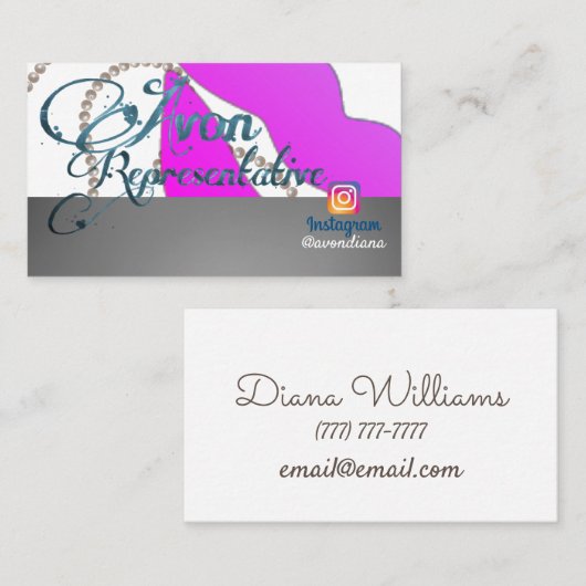 Avon Instagramロゴ美学Busi 名刺 (正面/裏面)