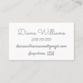 Avon Instagramロゴ金ゴールドと銀美学Busi 名刺 (裏面)