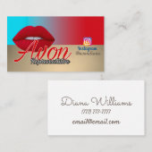Avon Instagramロゴ金ゴールドと銀美学Busi 名刺 (正面/裏面)
