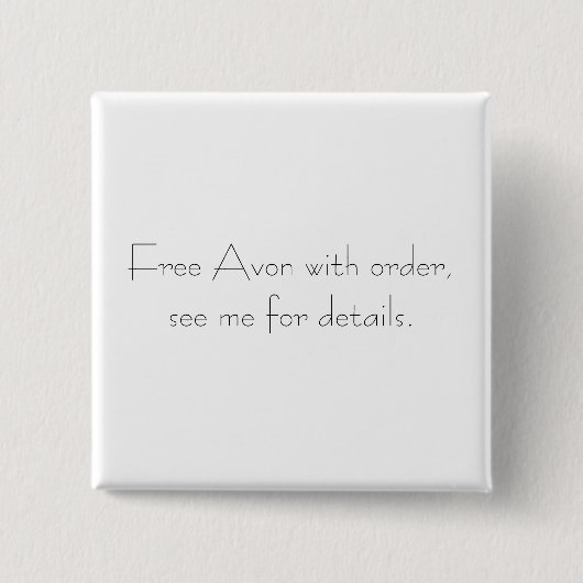 Avon Pin 缶バッジ (正面)