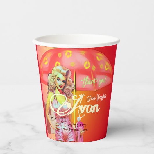 Avon Representative Thank You 紙コップ (正面)
