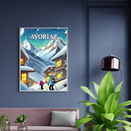 Avoriaz : Poésie Hivernale dans les Cimes Alpines ポスター