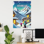 Avoriaz : Poésie Hivernale dans les Cimes Alpines ポスター (ホームオフィス)