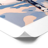 Avoriaz Portes du Soleil Slopes Ski Print French ポスター (角)