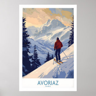Avoriaz Ski Poster France 1 ポスター
