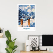 Avoriaz Ski Poster France Print 1 ポスター (ホームオフィス)