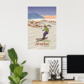 Avoriaz Ski Resort Travel Poster ポスター (ホームオフィス)