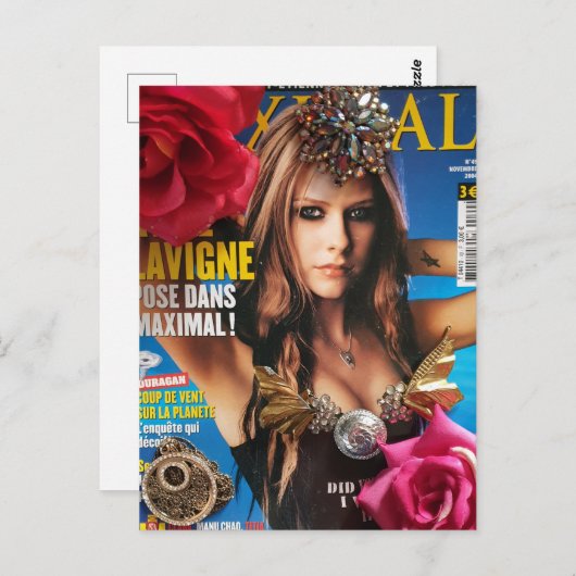 Avril Lavigne  ポストカード (正面/裏面)