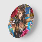 Avril Lavigne Horloge en Acrylique ラウンド壁時計 (傾斜)