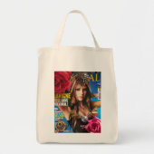 Avril Lavigne Tote bag Floral Rock Collection トートバッグ (正面)